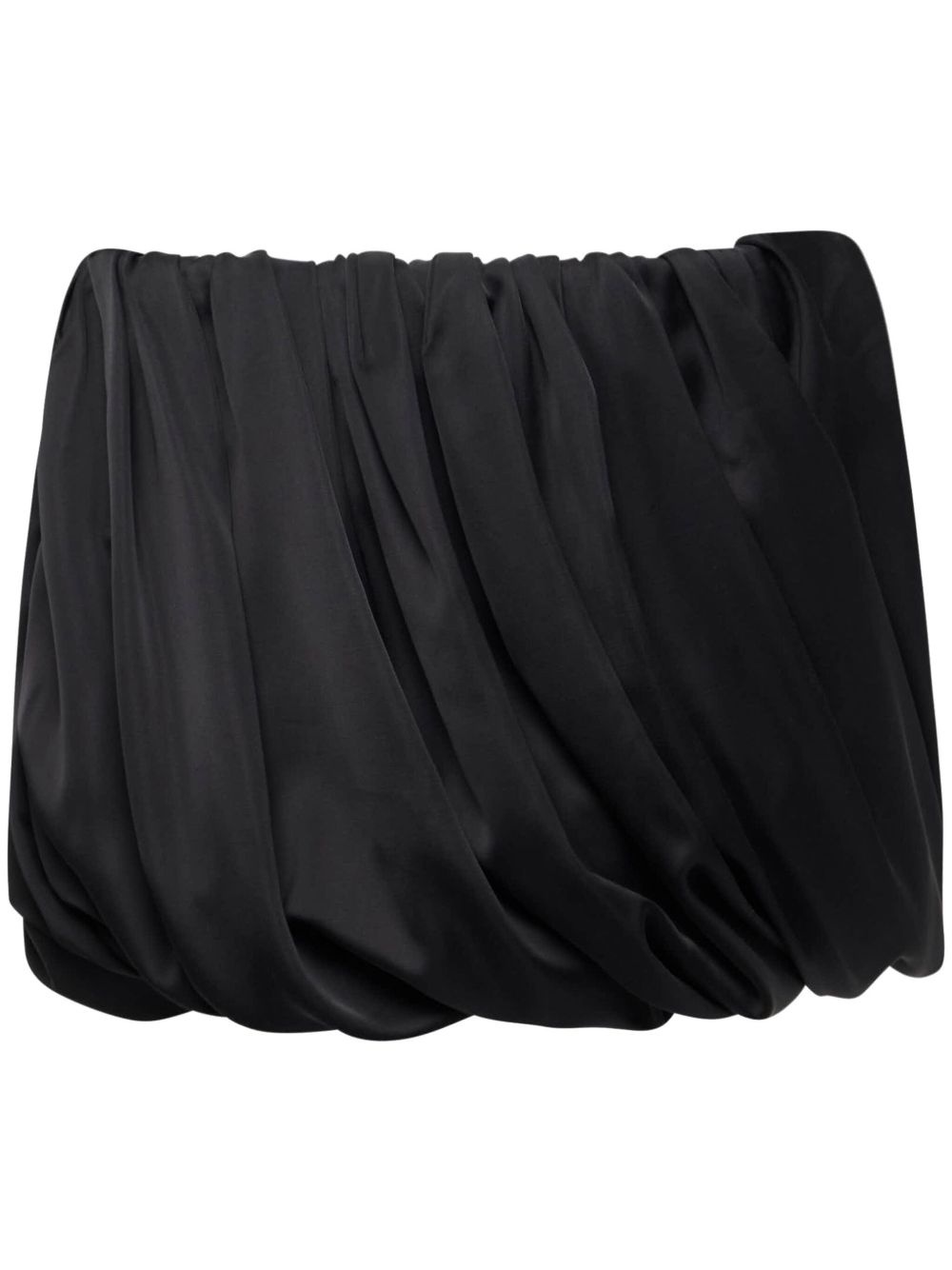 rolled-hem mini skirt - 1