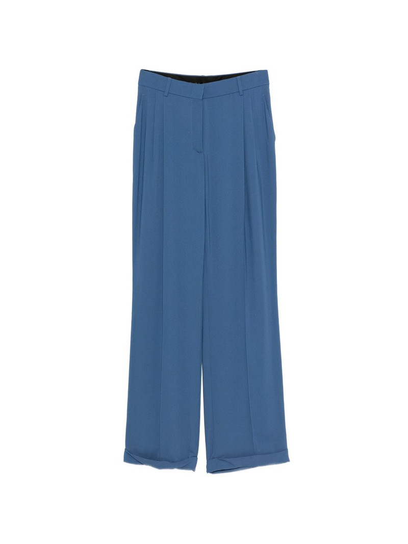 pleated turn-up palazzo pants 1