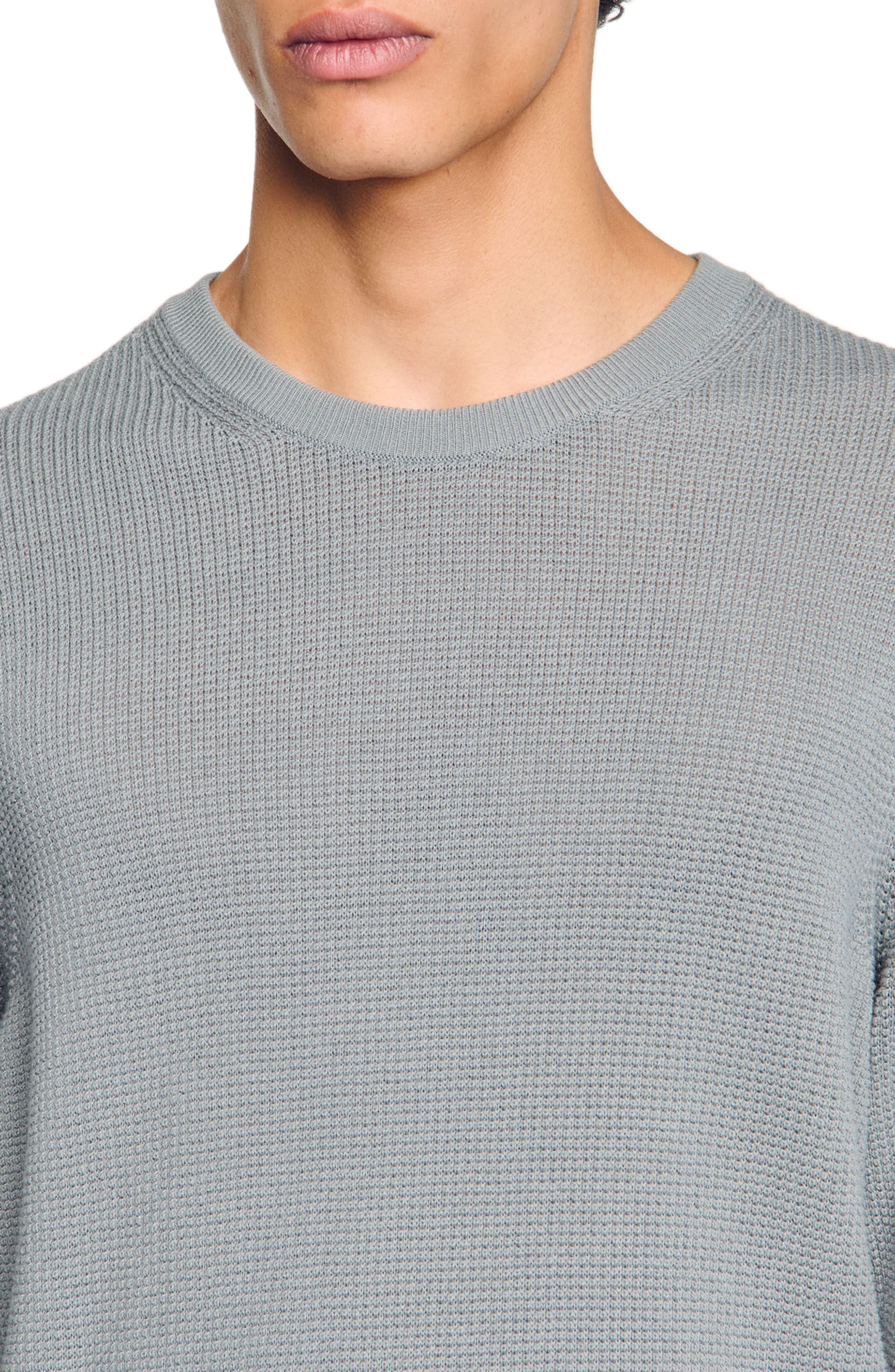 SANDRO Textured knit sweater in Lime at Nordstrom - 4