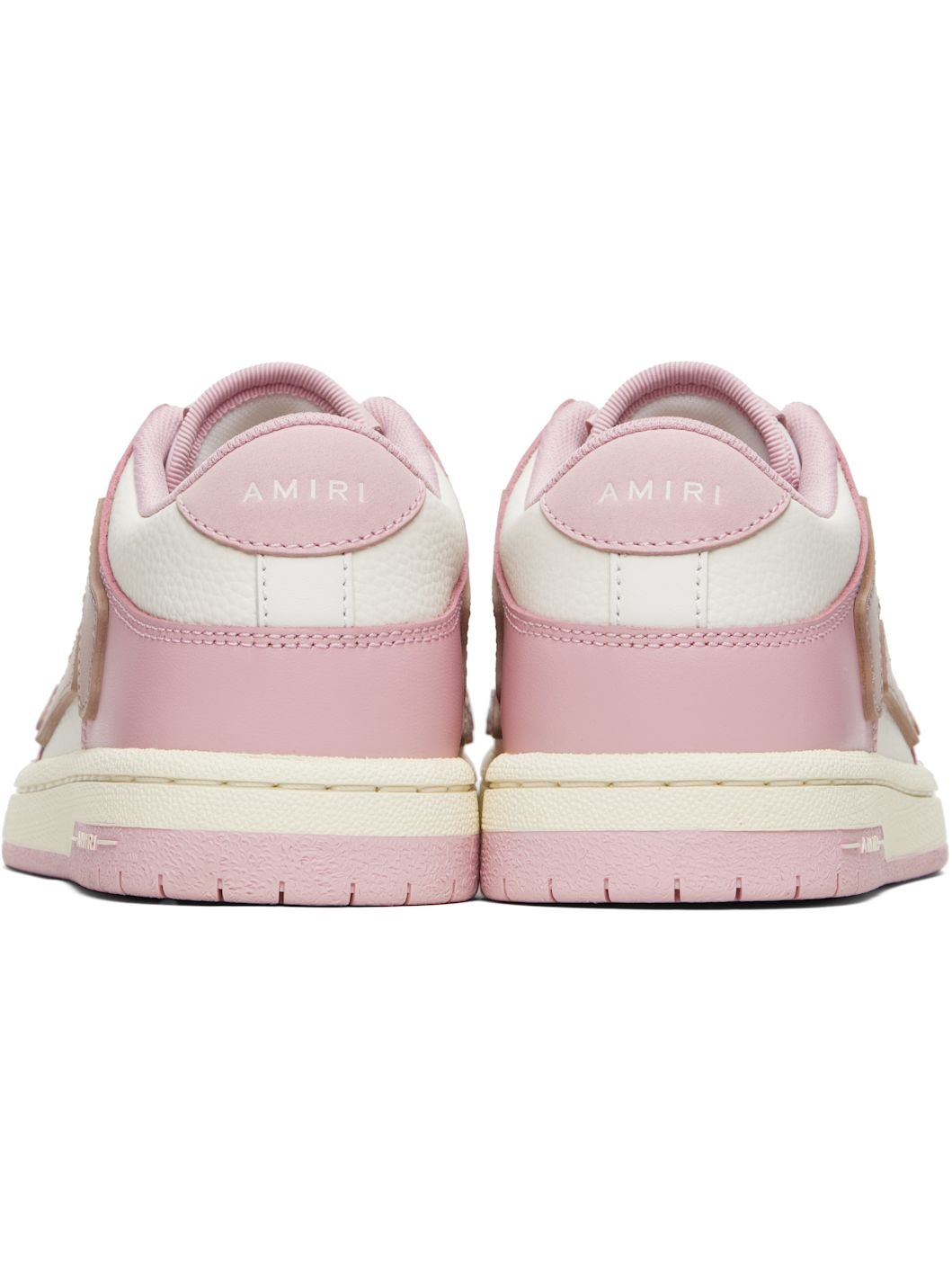 Pink & White Skel-Top Low Sneakers - 2