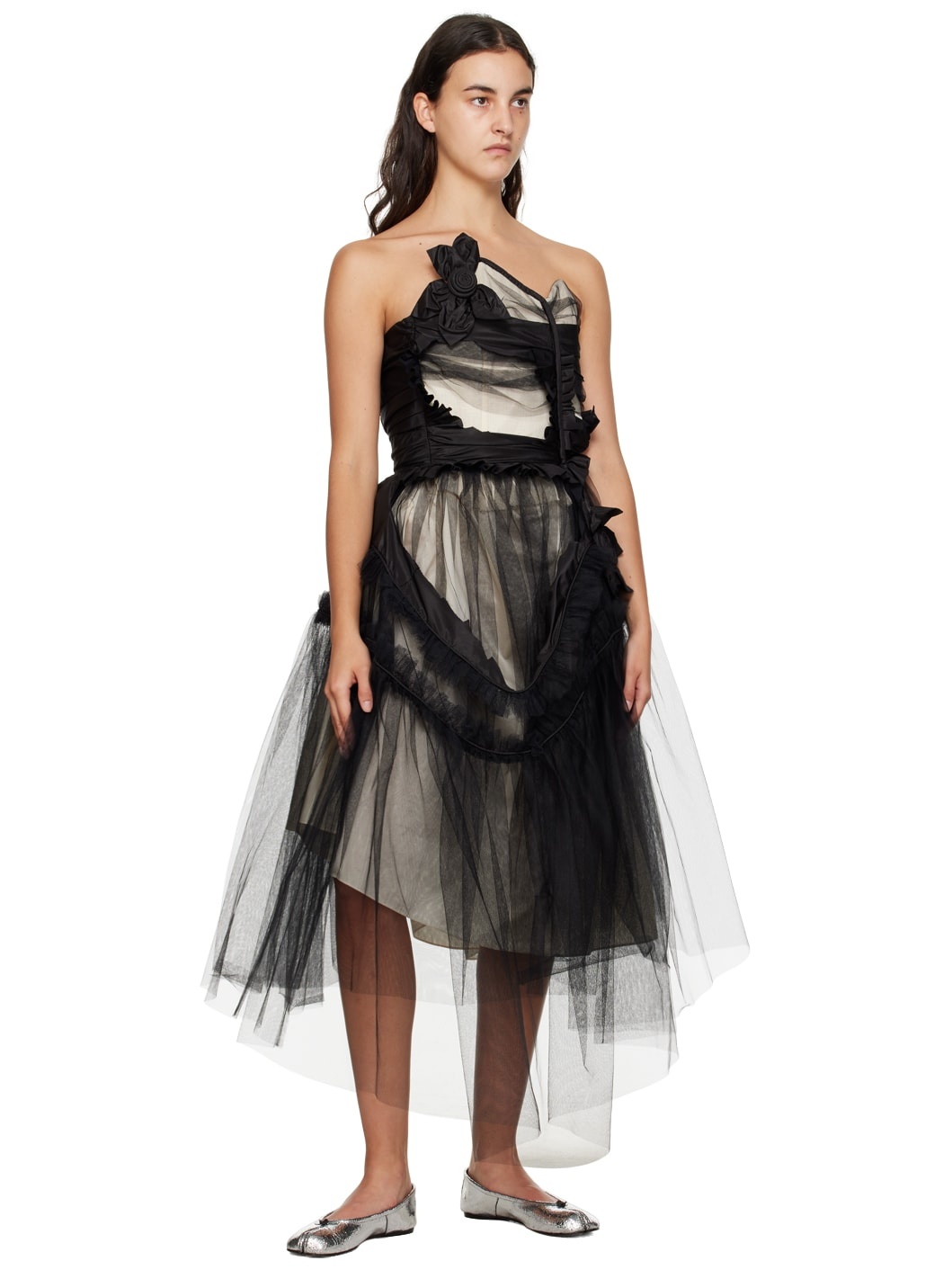 ワンピース Maison Margiela Contrast stitching corset dress MAISON MARGIELA Maison Margiela Contrast Stitch Corset Dress