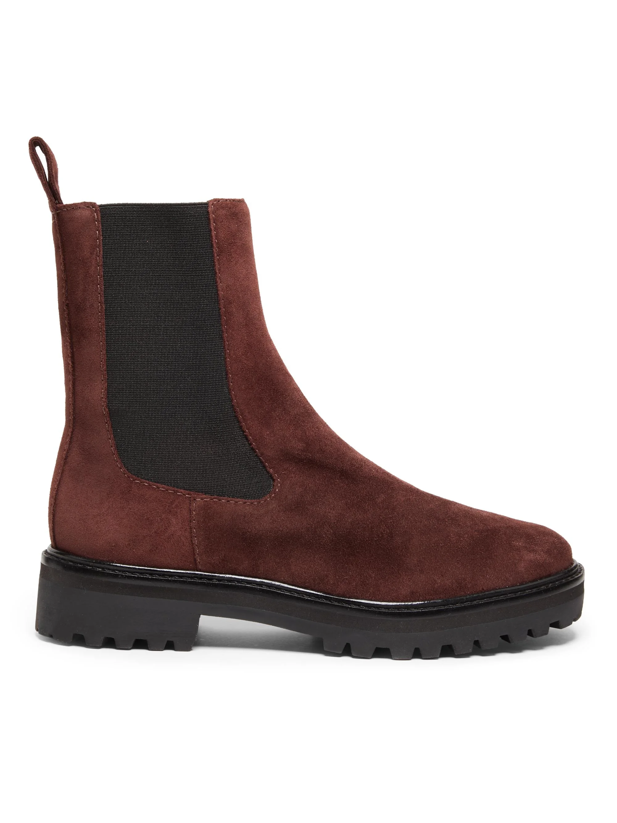 Women's Katerina Lug Sole Chelsea Boots - Espresso Suede - 1