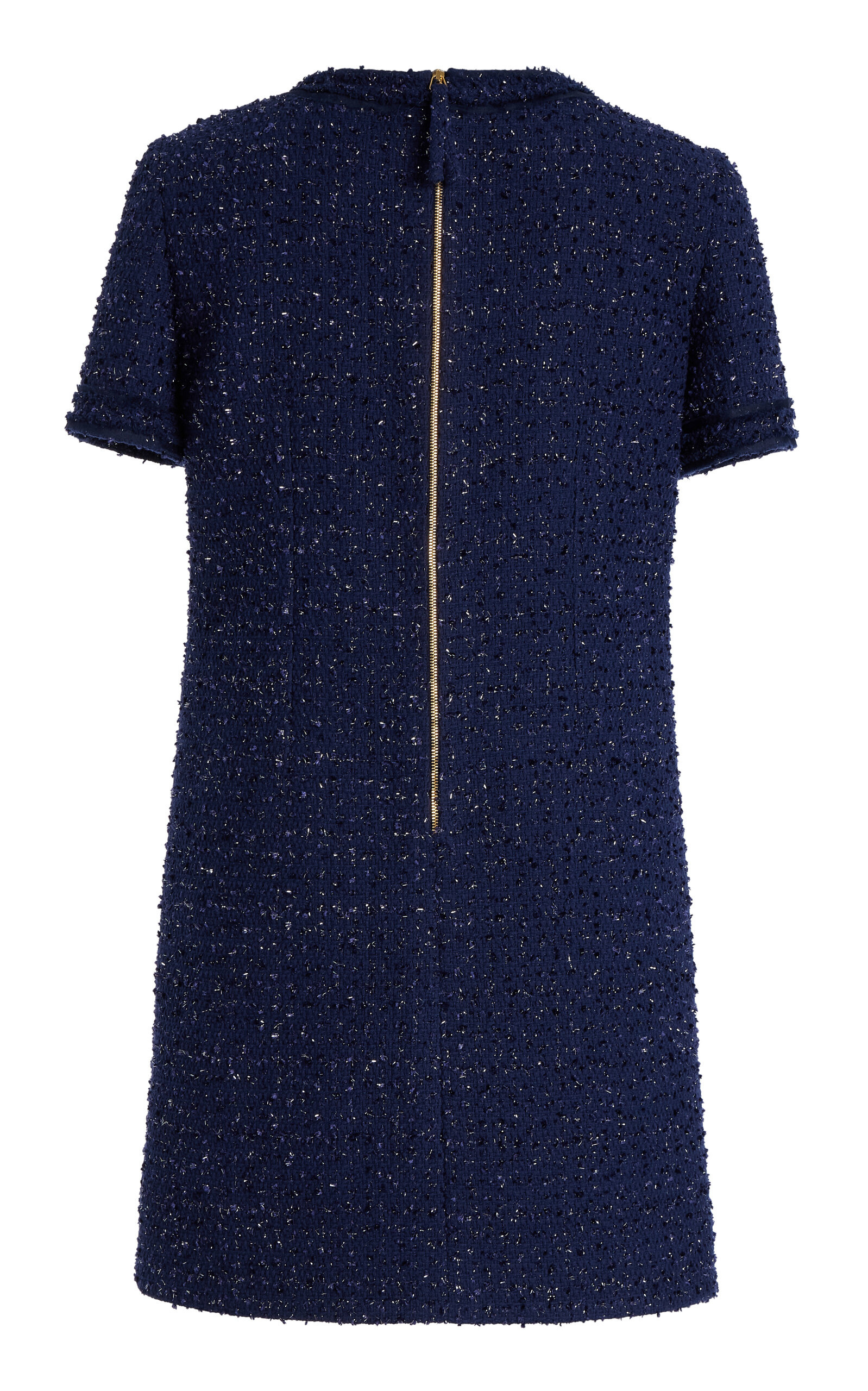 Embellished Tweed Mini Dress navy - 6