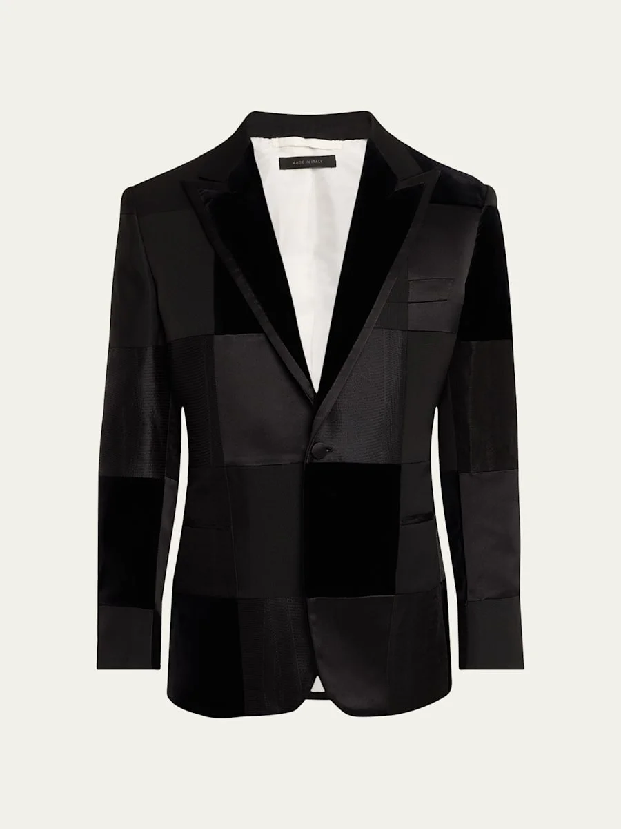Men's Virgilio Patchwork Dinner Jacket - 1