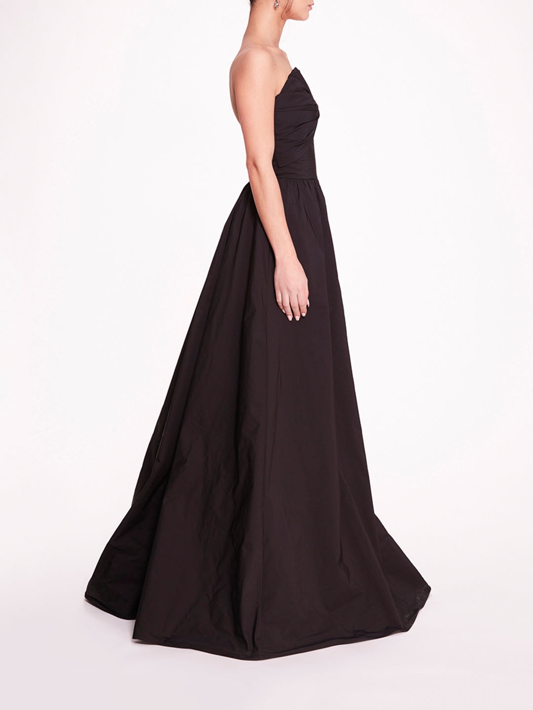 PLEATED TAFFETA GOWN - 3