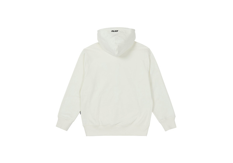 PALACE FELT P ZIP HOOD WHITE outlook