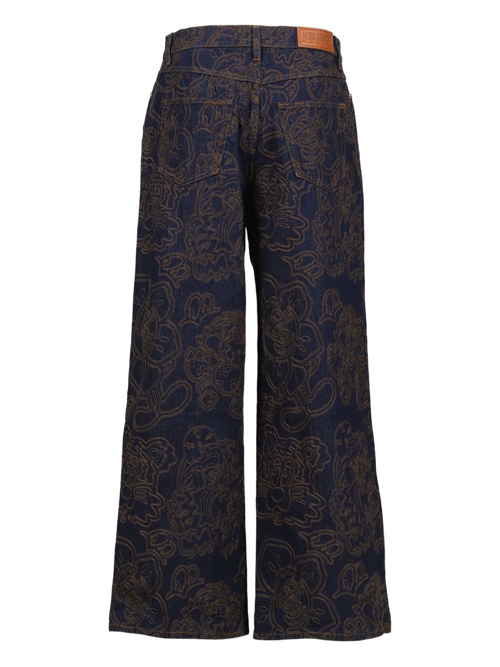 x Verdy embroidered jeans - 2