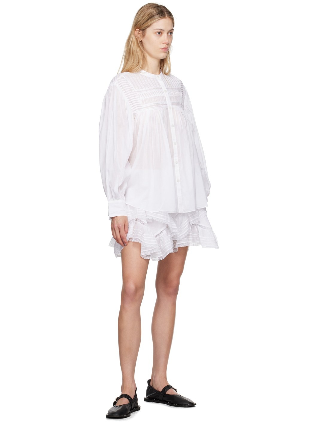 MARANT ETOILE Gisele shorts ショートパンツ Marant Etoile Gisele lace-trimmed cotton shorts Isabel