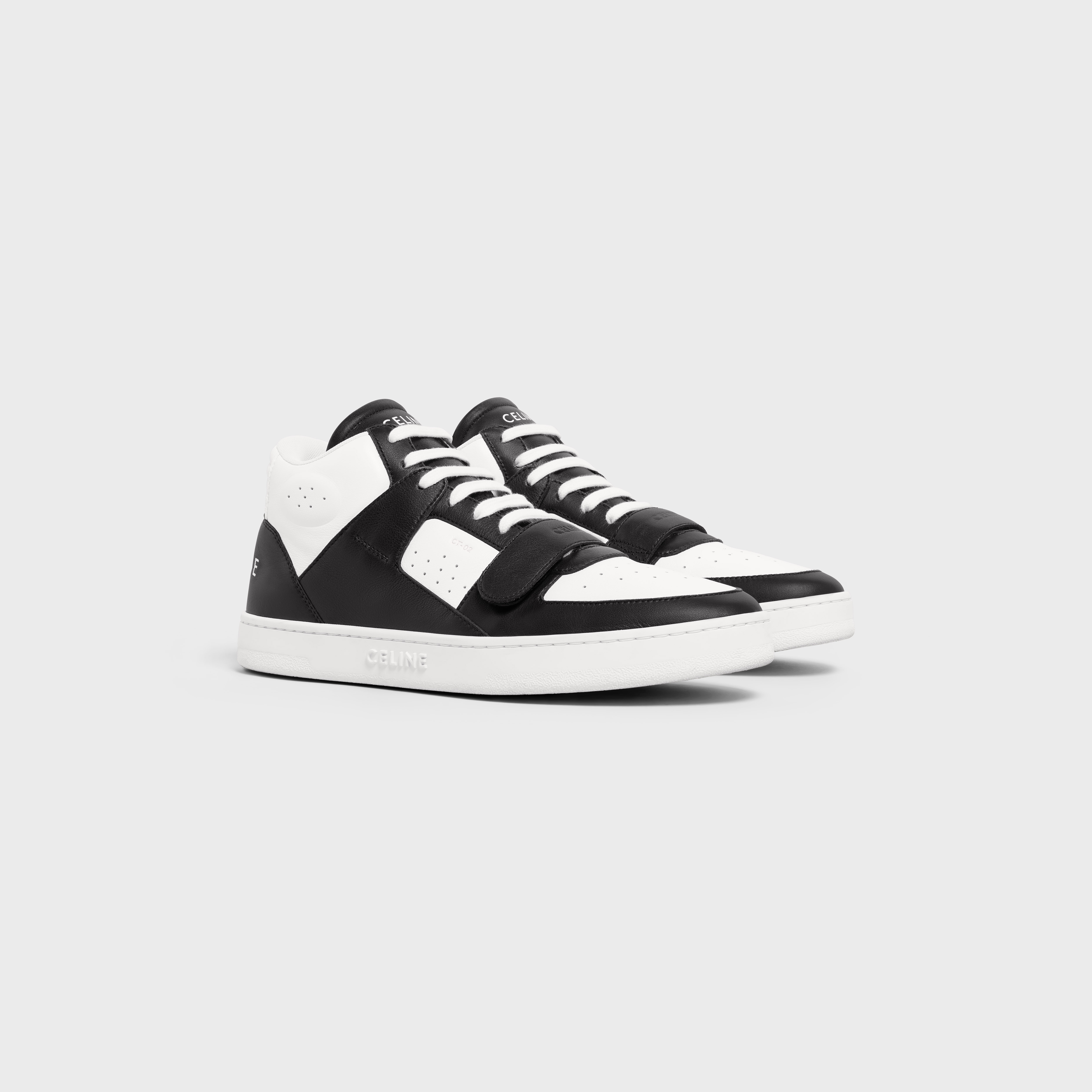 CT-02 CELINE TRAINER MID SNEAKER WITH SCRATCH in CALFSKIN - 2