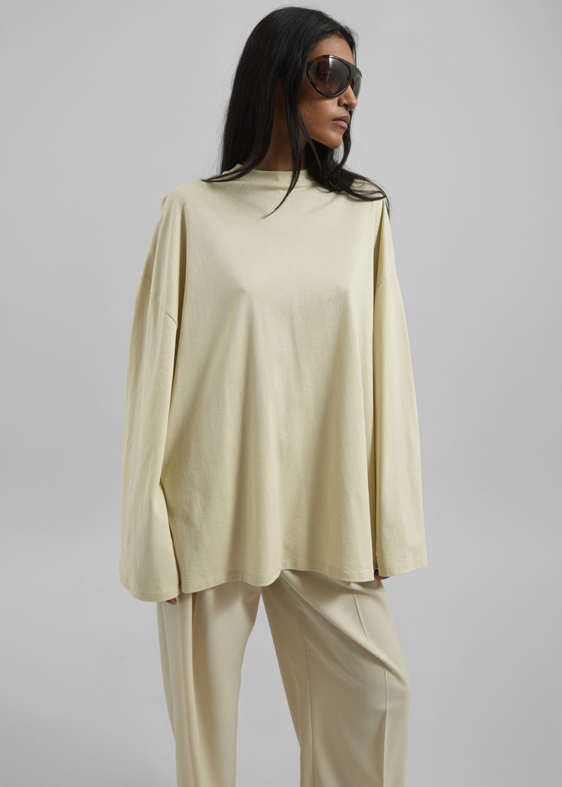 Rio Oversized Sleeve Tee - Cement 4