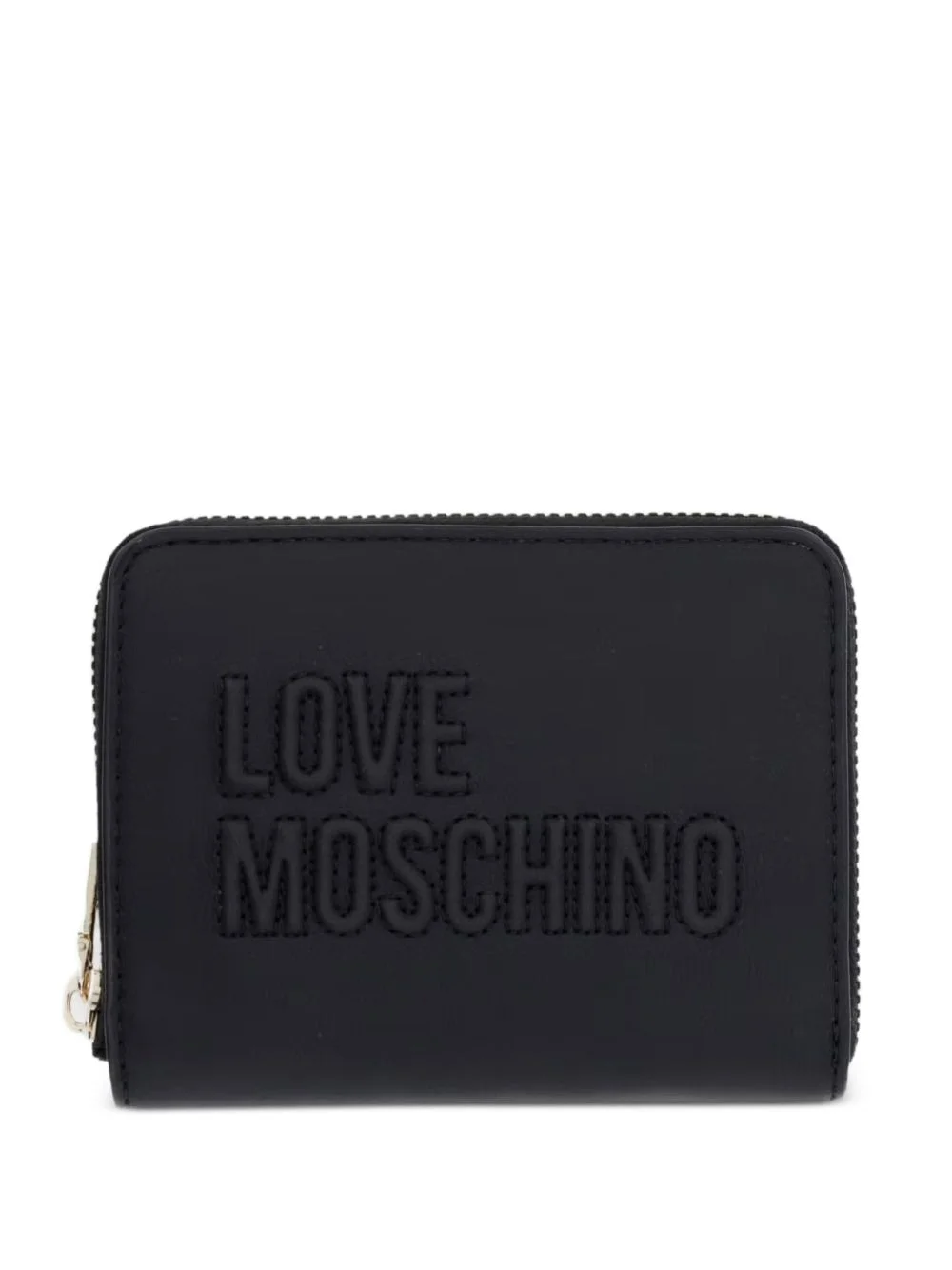 logo-embossed zip-around wallet - 1