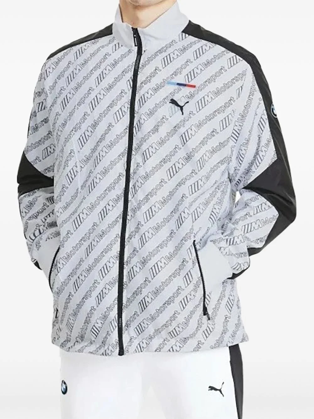 x BMW Motorsport logo-pattern jacket - 1