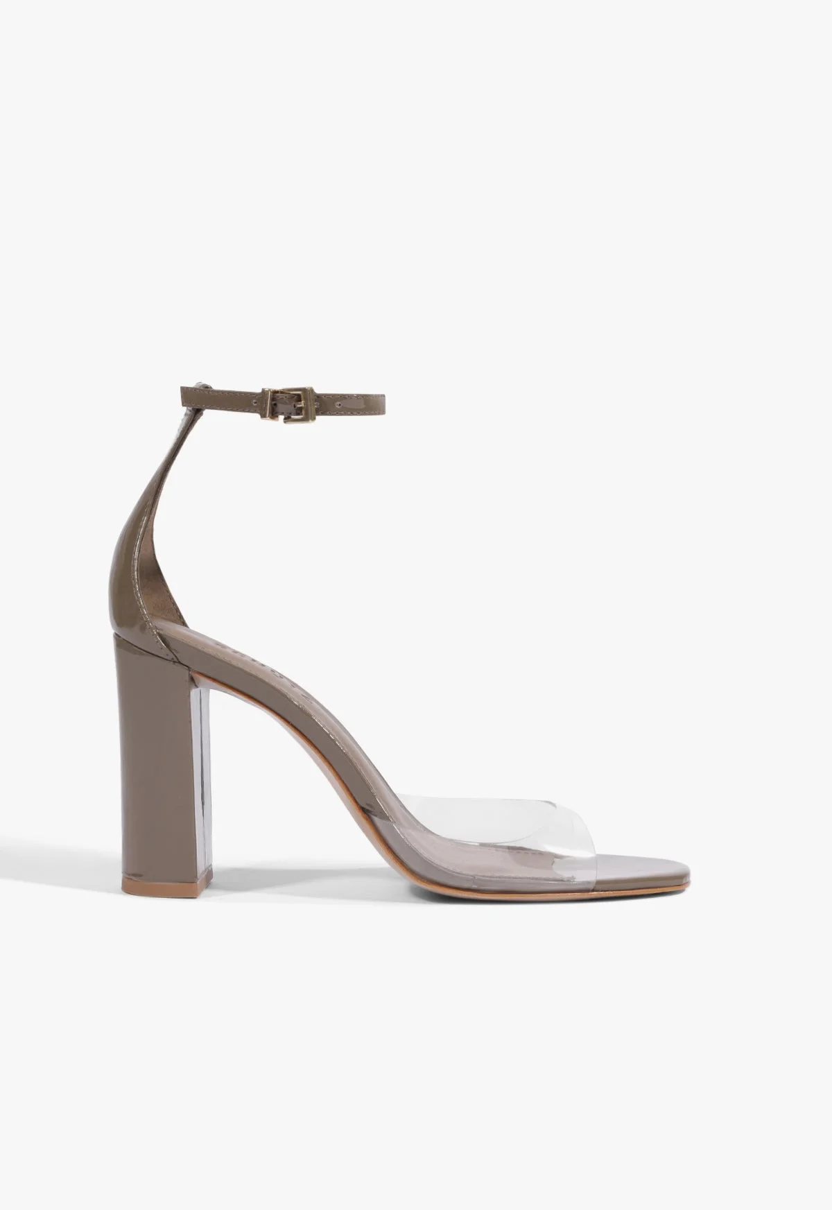 Scarlett Block Vinyl Patent Sandal - 1