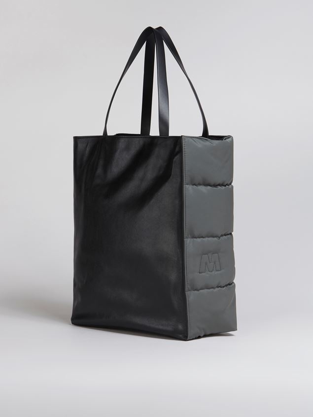 MUSEO TOTE BAG IN QUILTED NYLON - 3