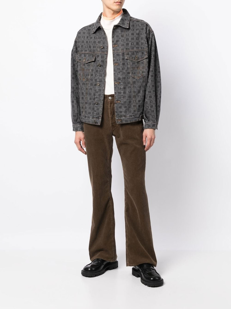 Ahluwalia all-over graphic-print denim jacket outlook