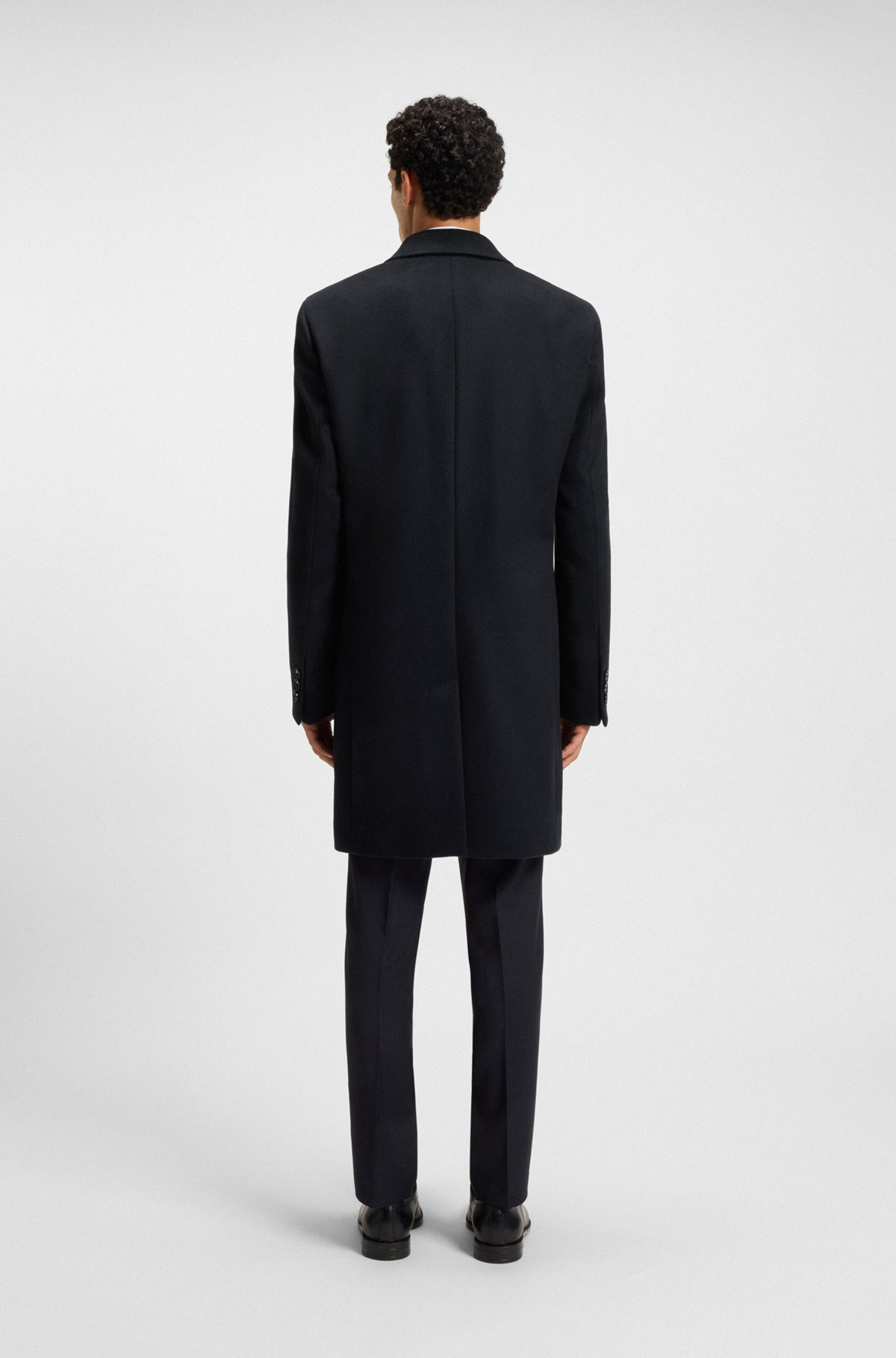 REGULAR-FIT WOOL AND CASHMERE COAT - 5