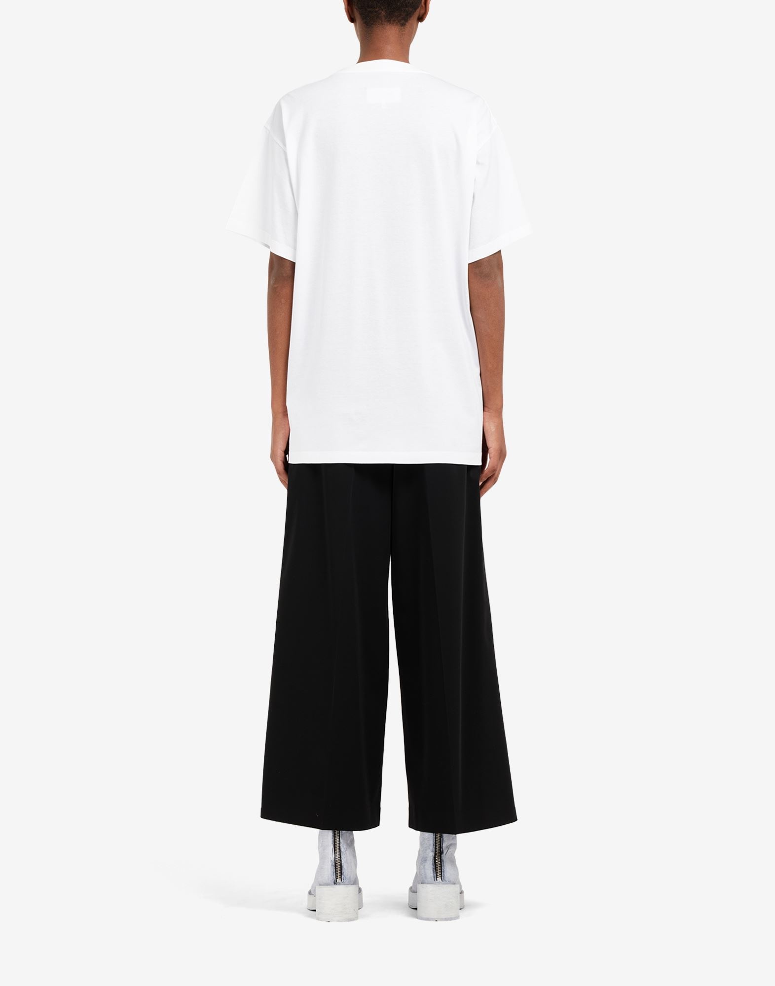 Chess board print oversized T-shirt - 4