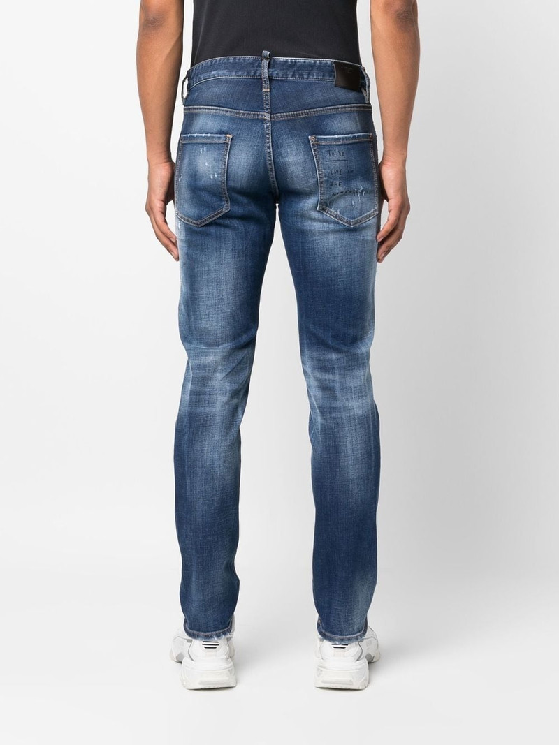 distressed slim-fit jeans 4