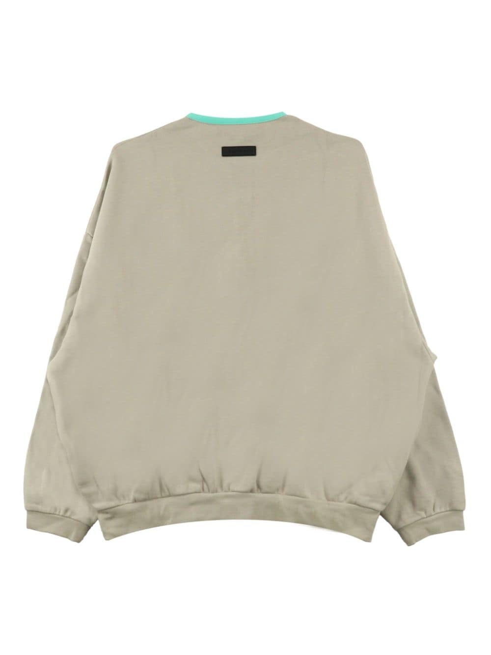 logo-appliquÃ© crew-neck sweatshirt - 2