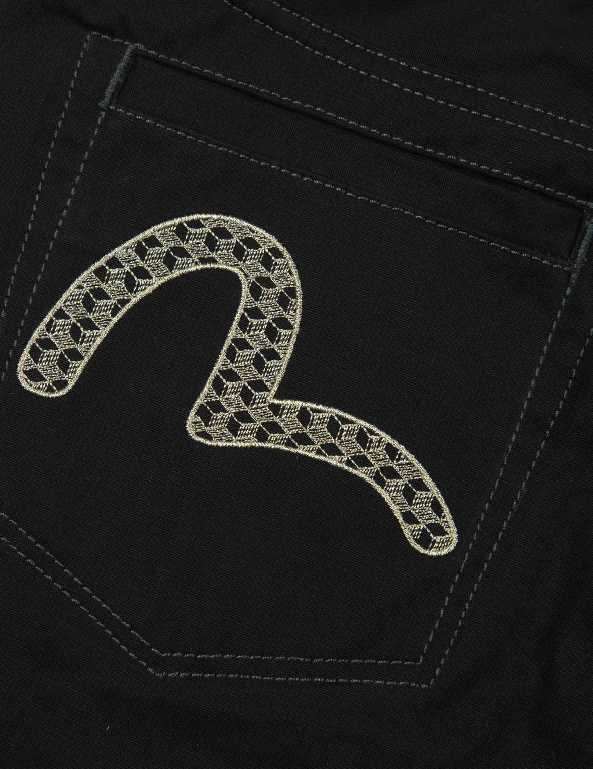 SEAGULL AND THE GREAT WAVE EMBROIDERY TAPER PANTS - 12