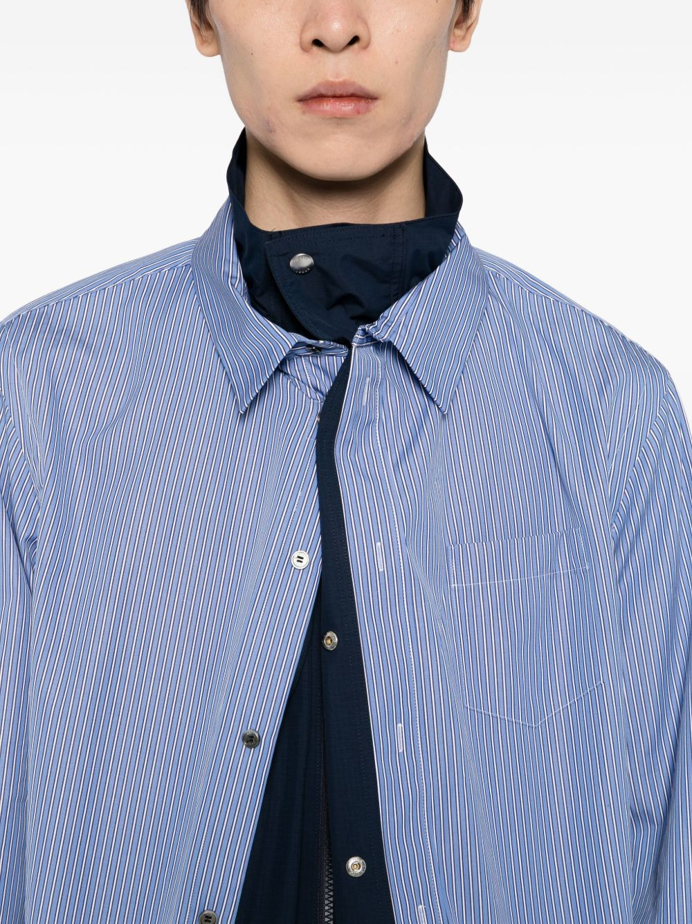 poplin shirt jacket - 5