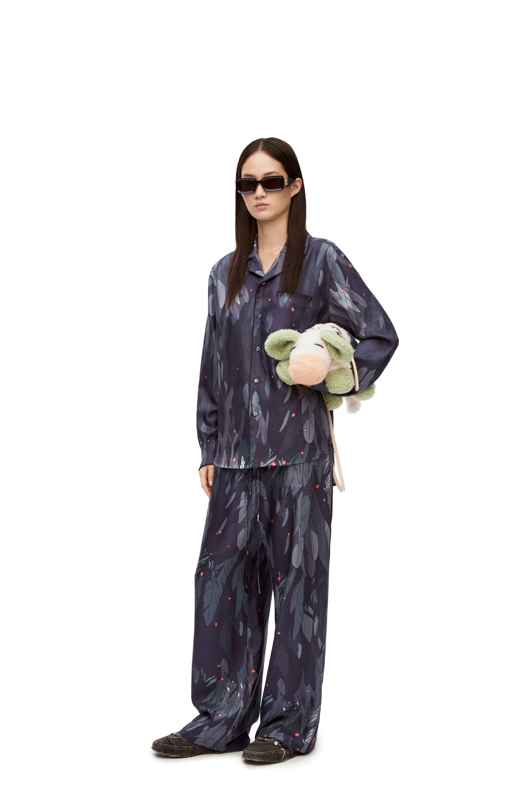 Feathers pyjama trousers in silk - 2