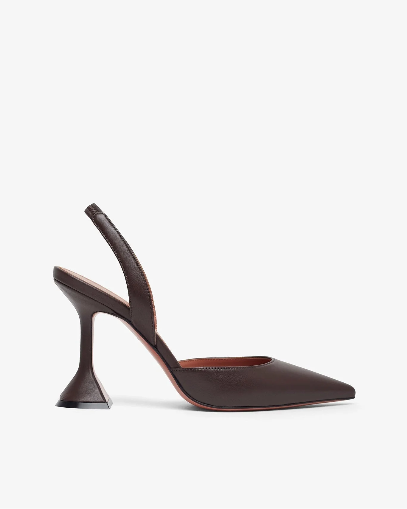 Holli 95 brown leather slingbacks - 1