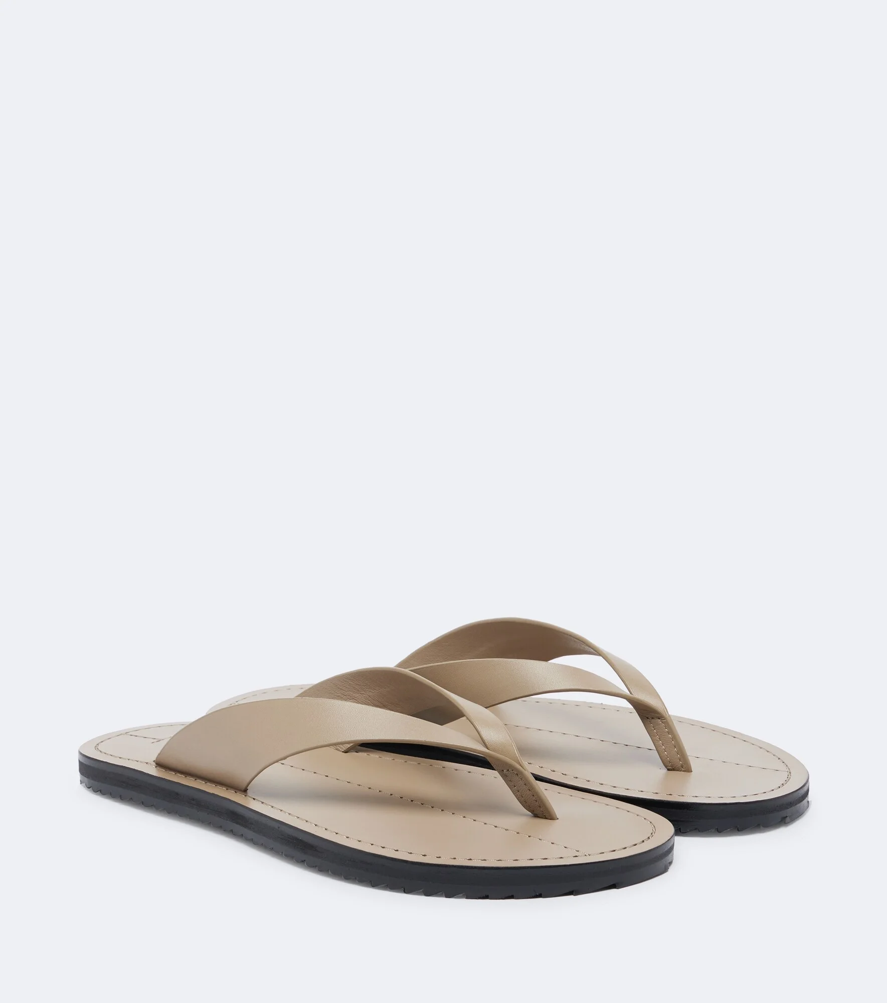 Flora leather thong sandals - 1