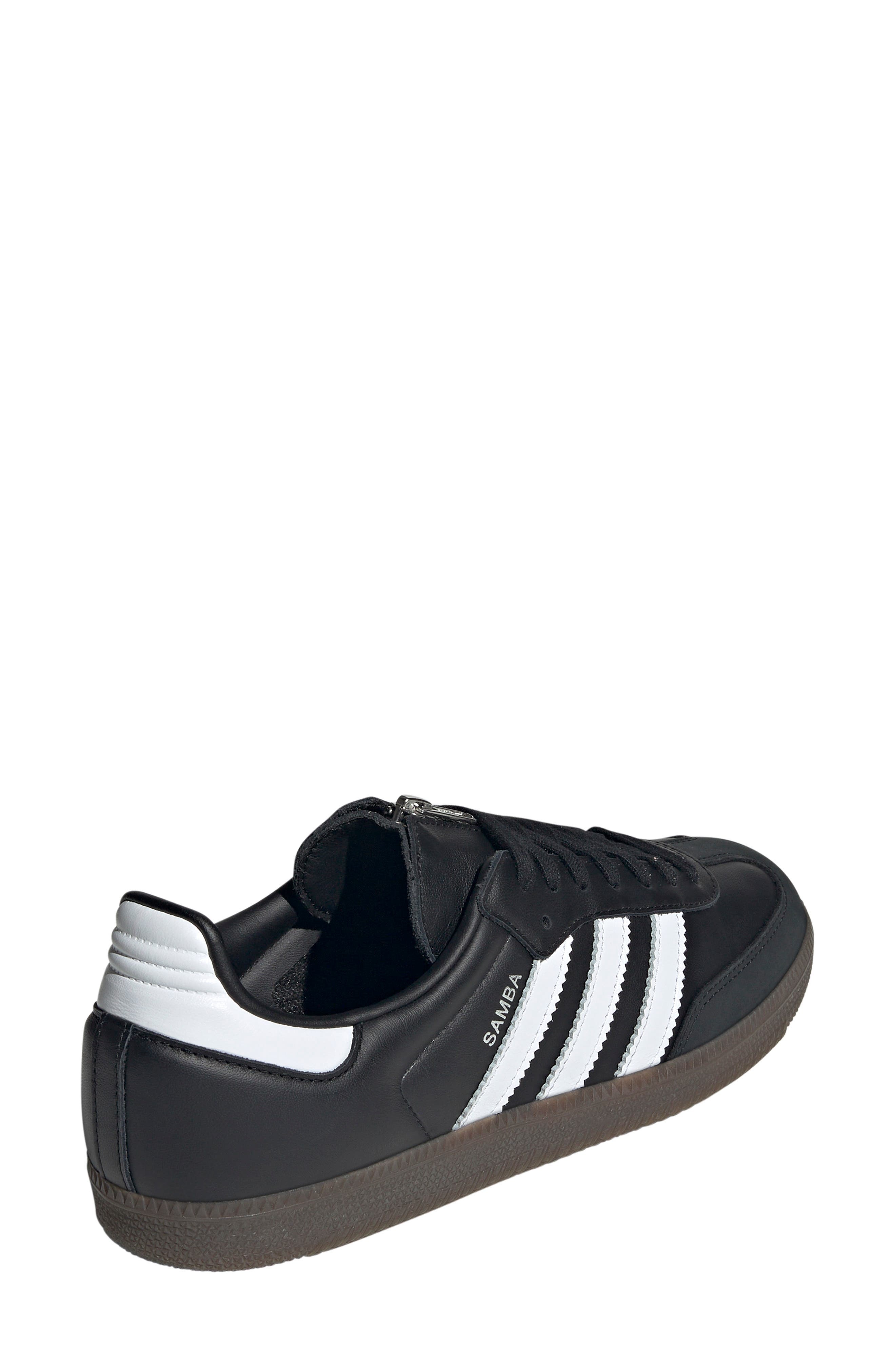adidas x Jeremy Scott Samba OG Sneaker in Black/White/Gum at Nordstrom - 2