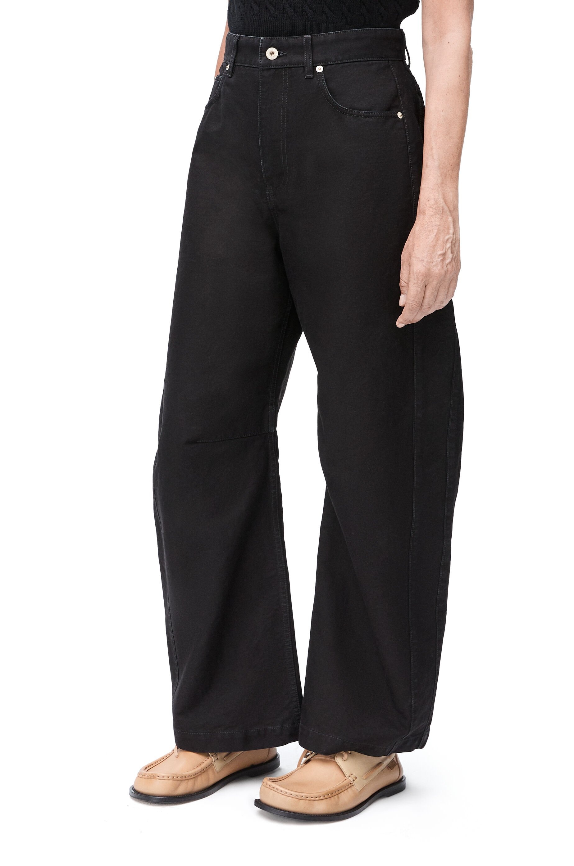Barrel trousers in cotton - 3