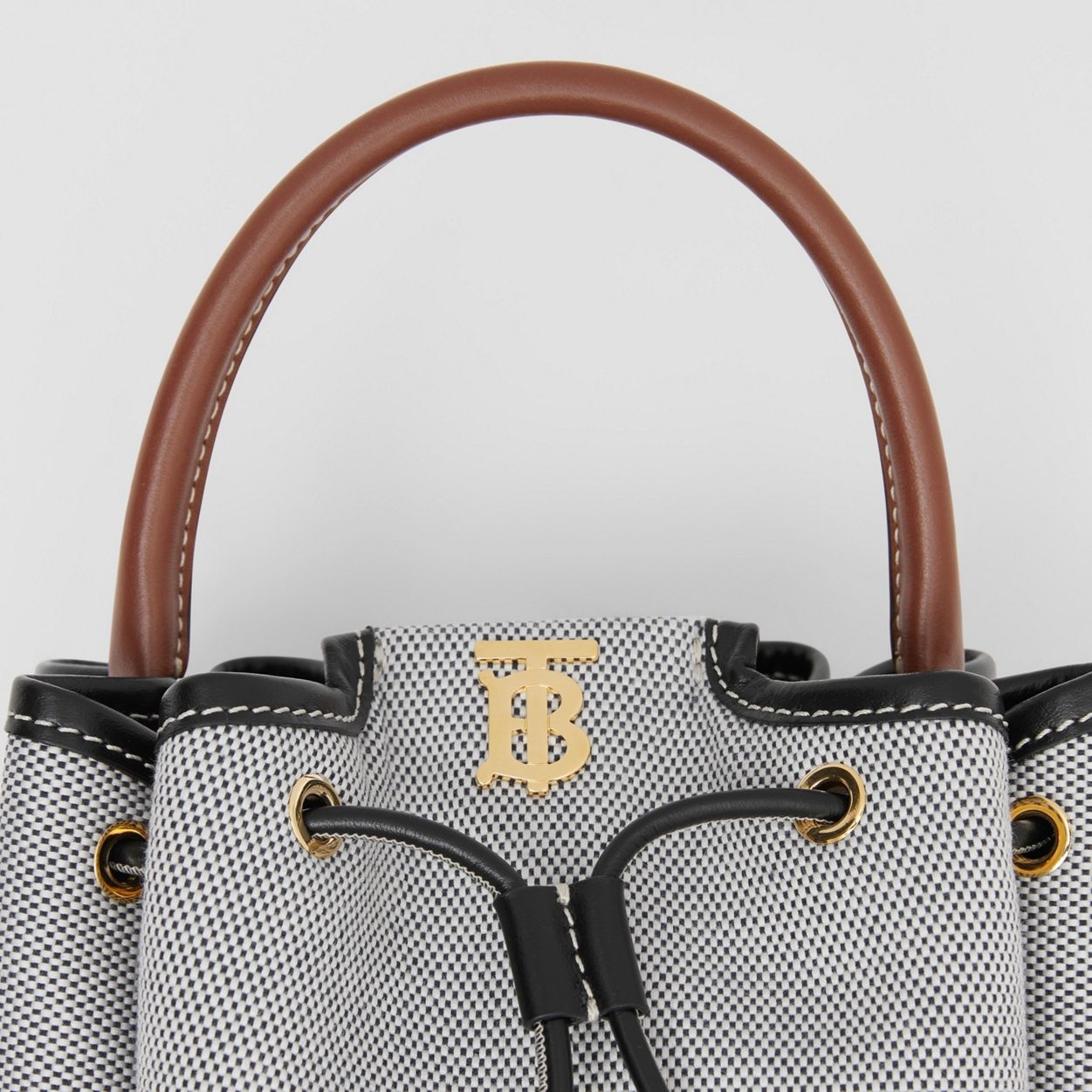 Monogram Motif Canvas and Leather Bucket Bag - 2