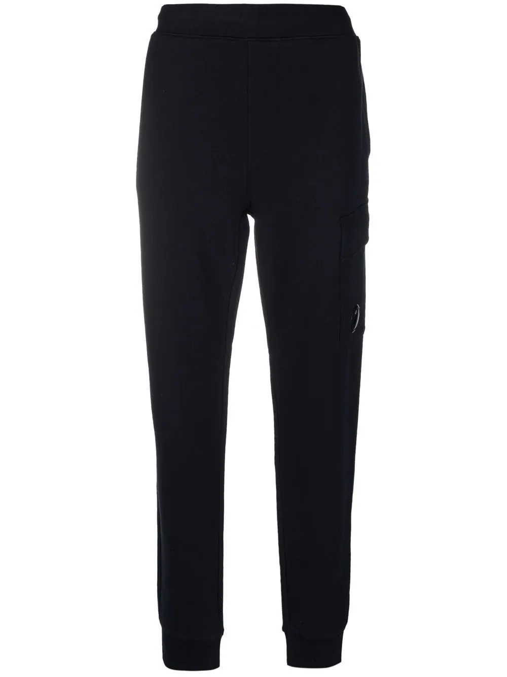 Lens-detail cotton track pants - 1