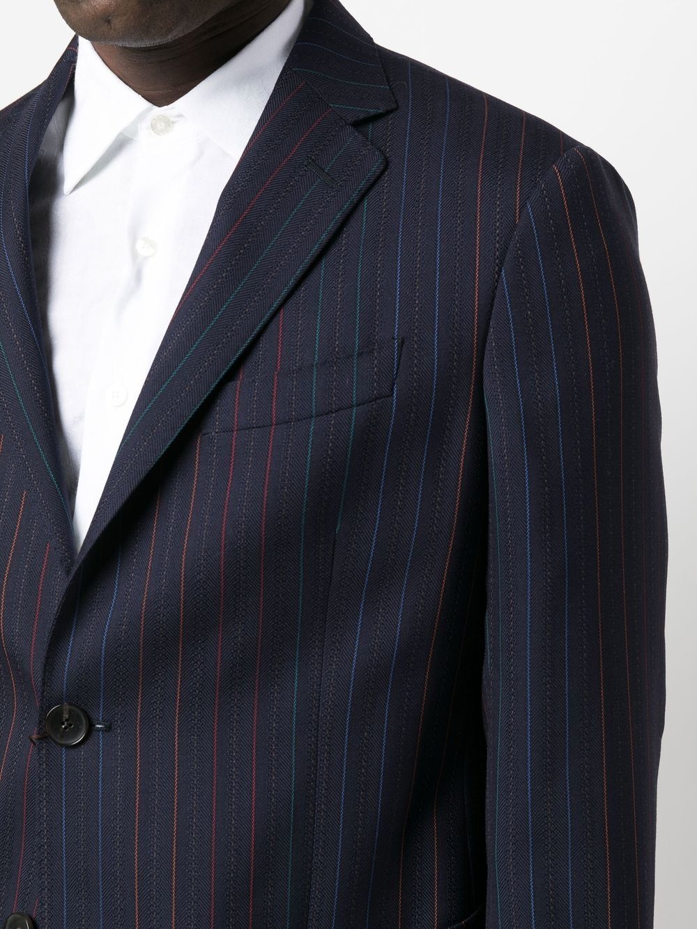 two-piece pinstripe suit - 5