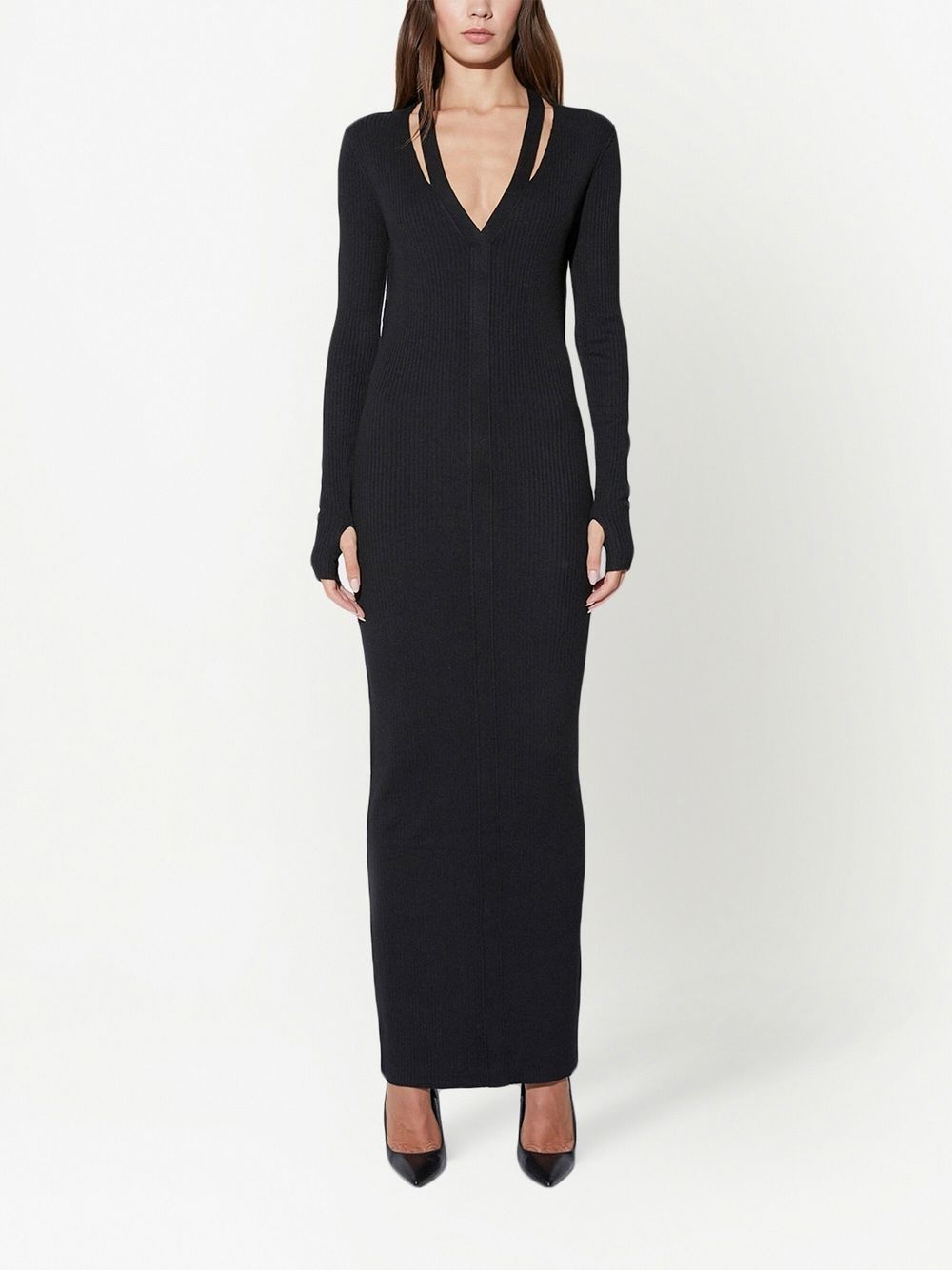 Denise long-sleeve midi dress - 2