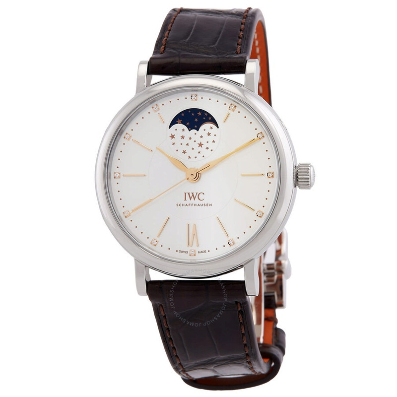 IWC Portofino Automatic Diamond Silver Dial Ladies Watch IW459011 - 1