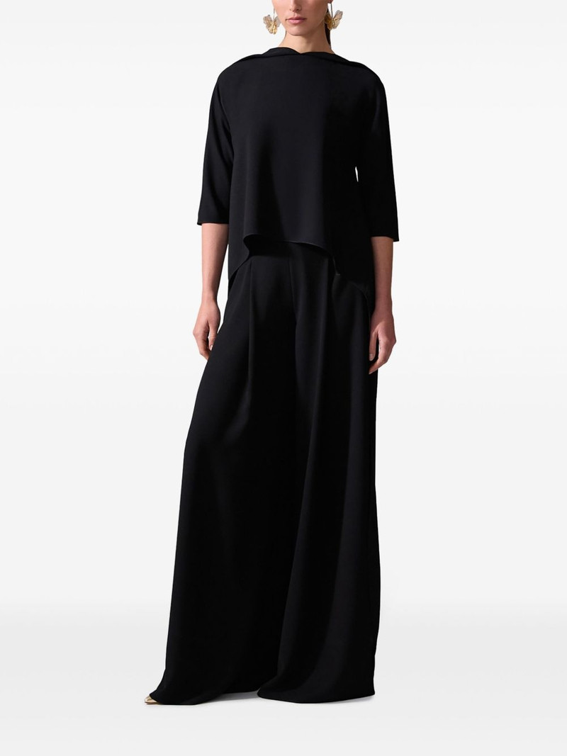 CAROLINA HERRERA high-low cape top outlook