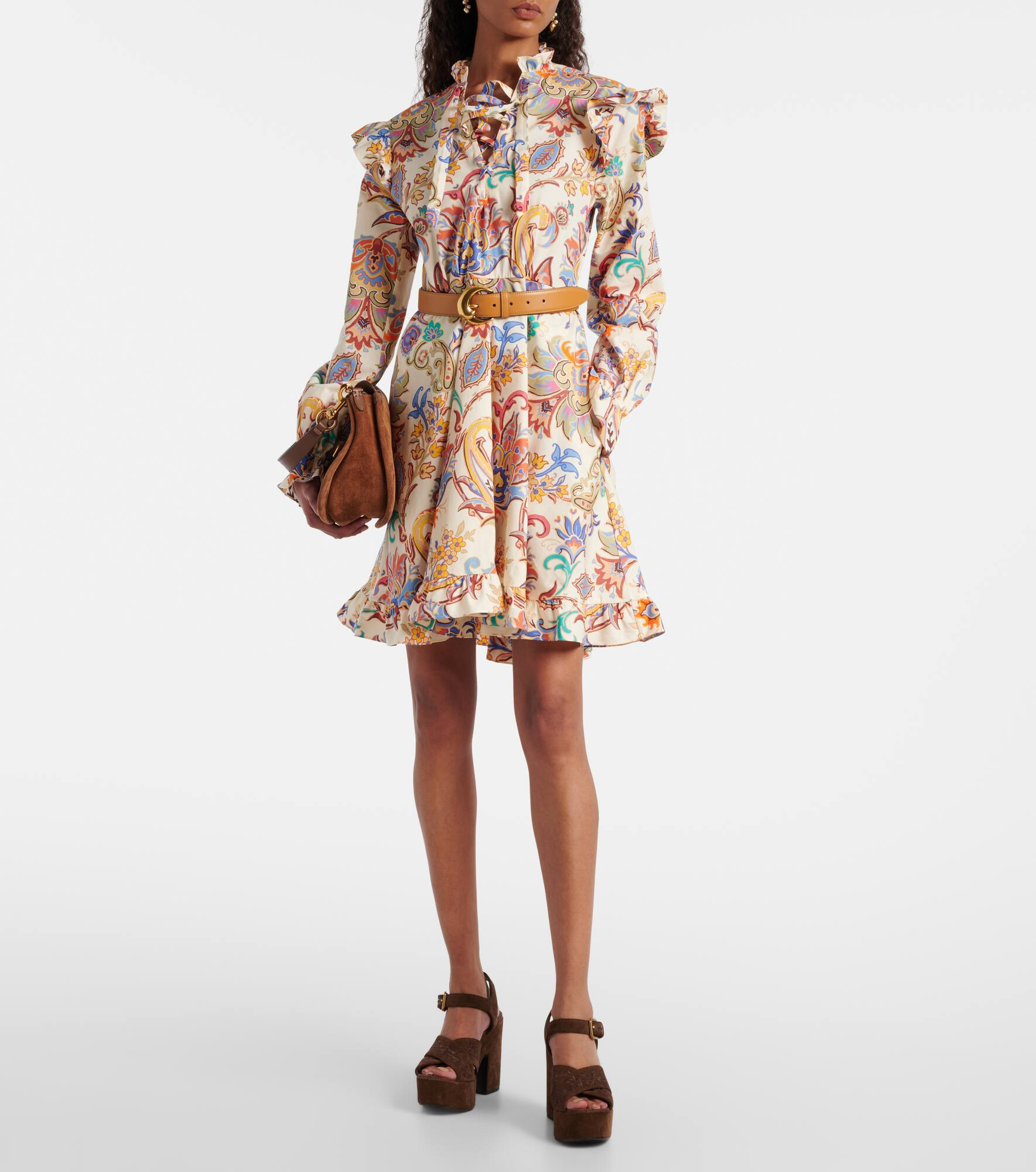 Printed cotton minidress - 2