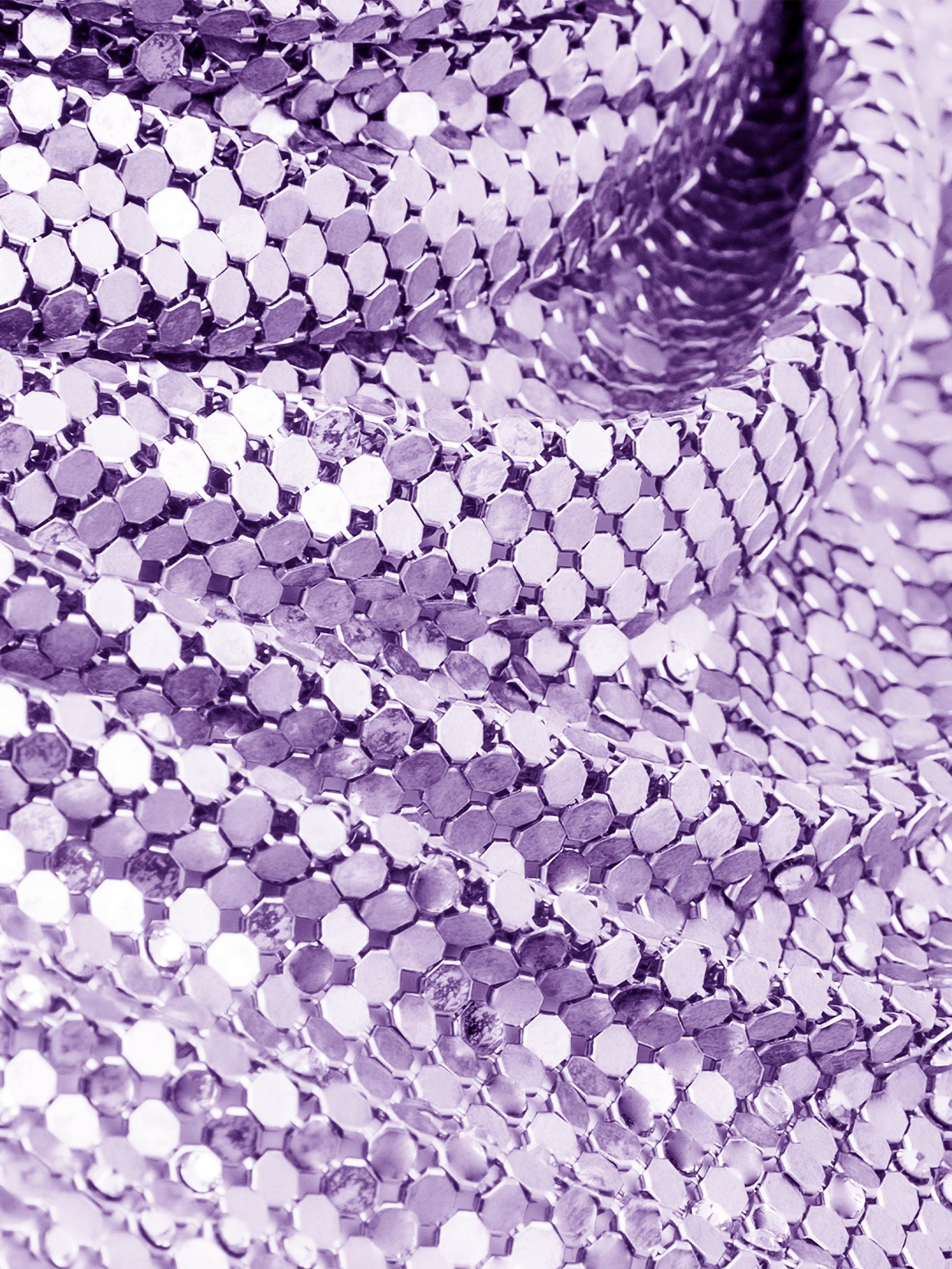 PURPLE CHAINMAIL SCARF - 4