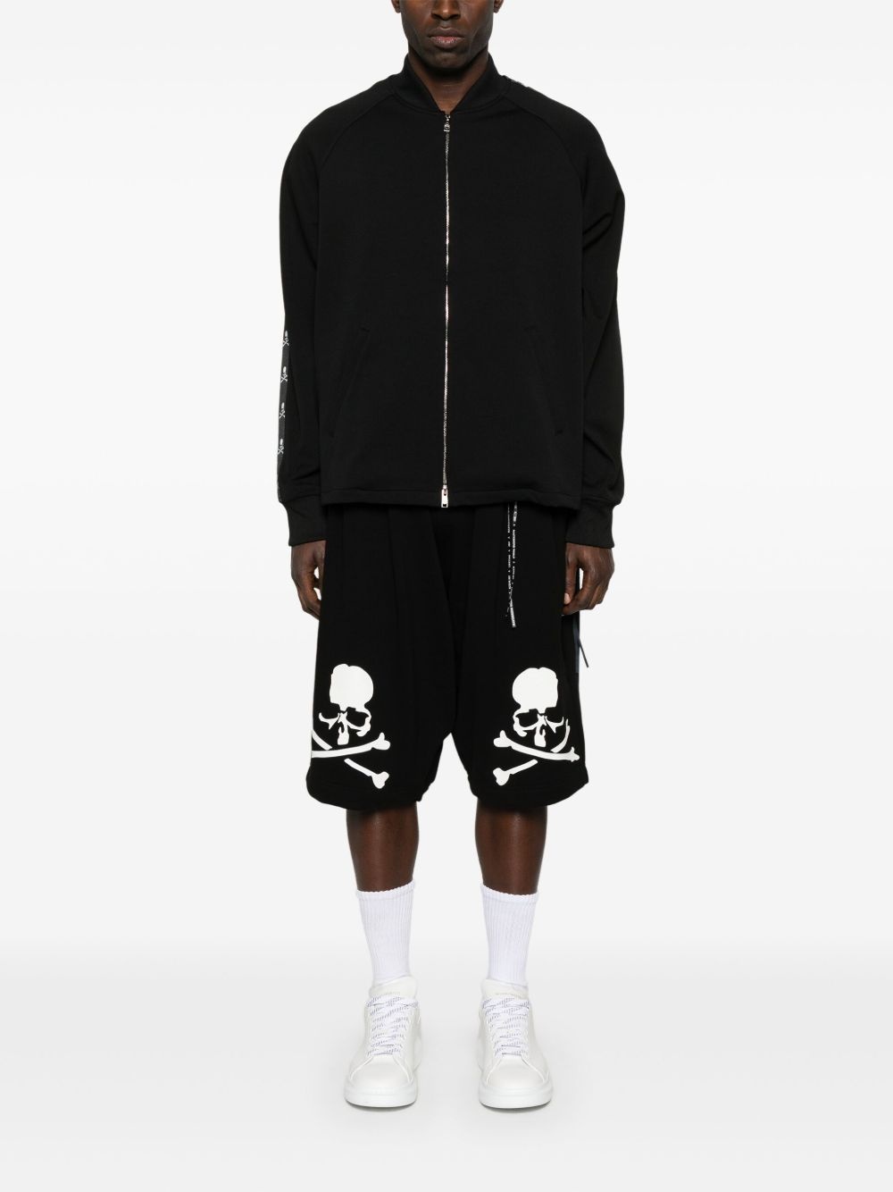 skull-print track jacket - 2