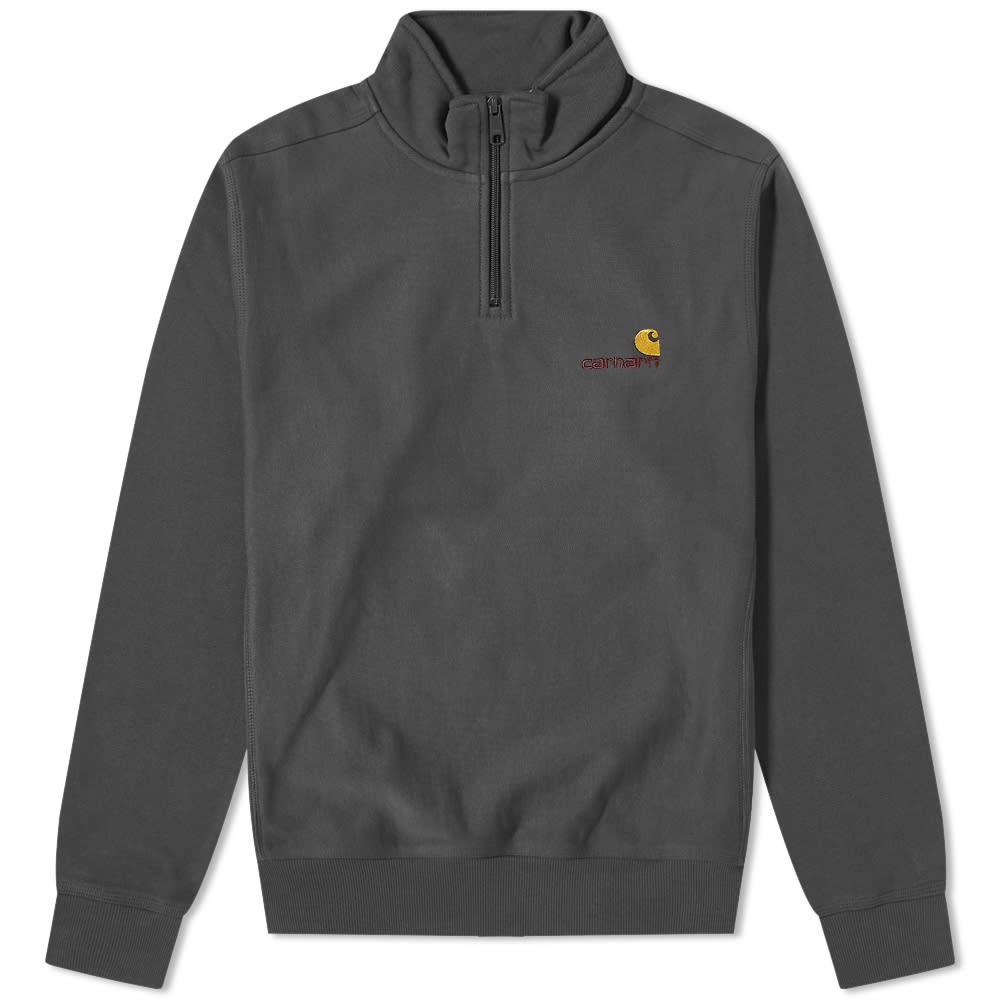 Carhartt WIP Half Zip American Script Sweat - 1