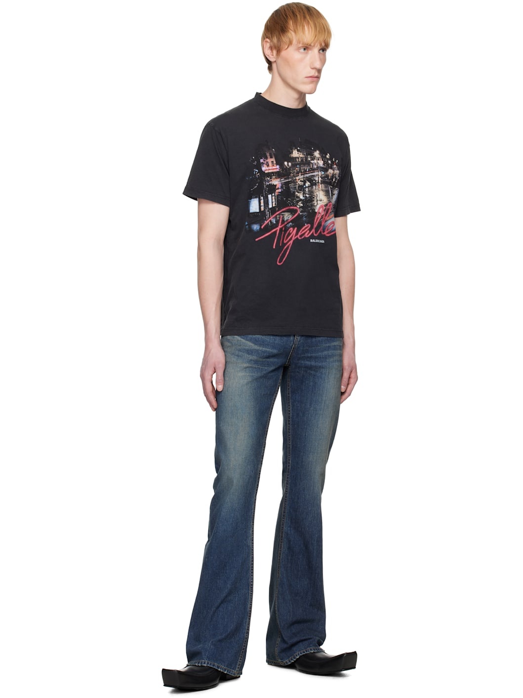 BALENCIAGA Black 'Pigalle' Small Fit T-shirt | ssense