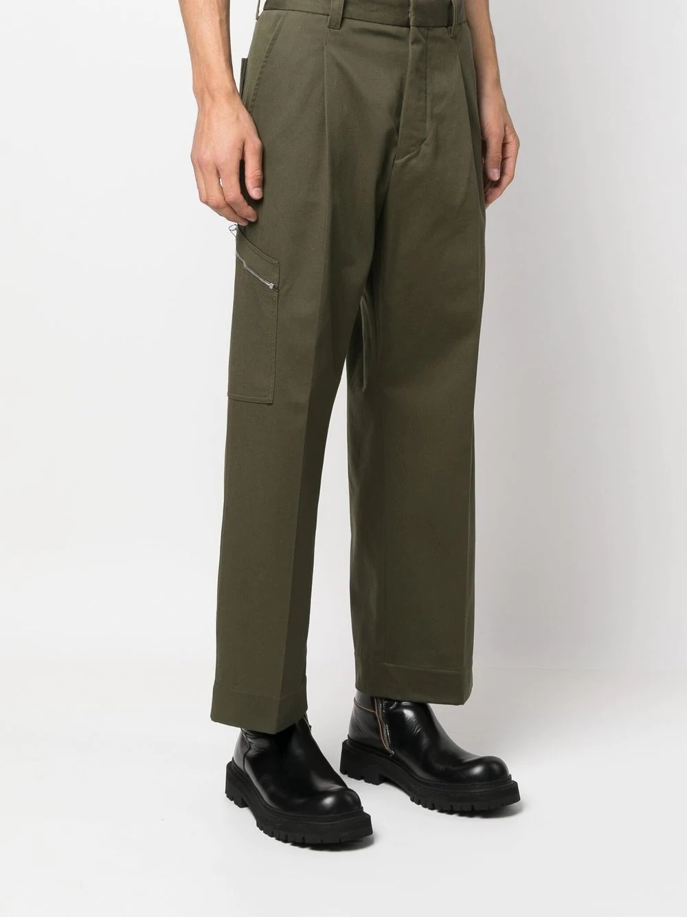 straight-leg tailored trousers - 3