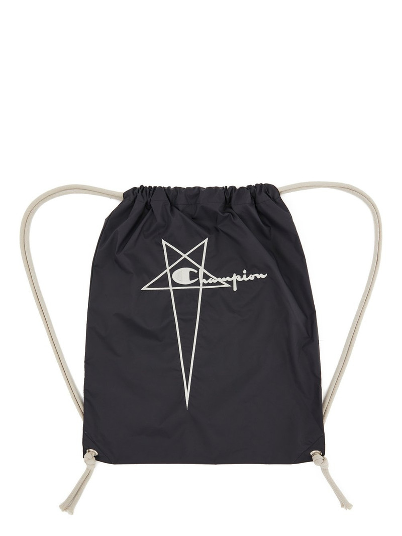 Rick Owens X Champion Pentagram Drawstring Backpack 1