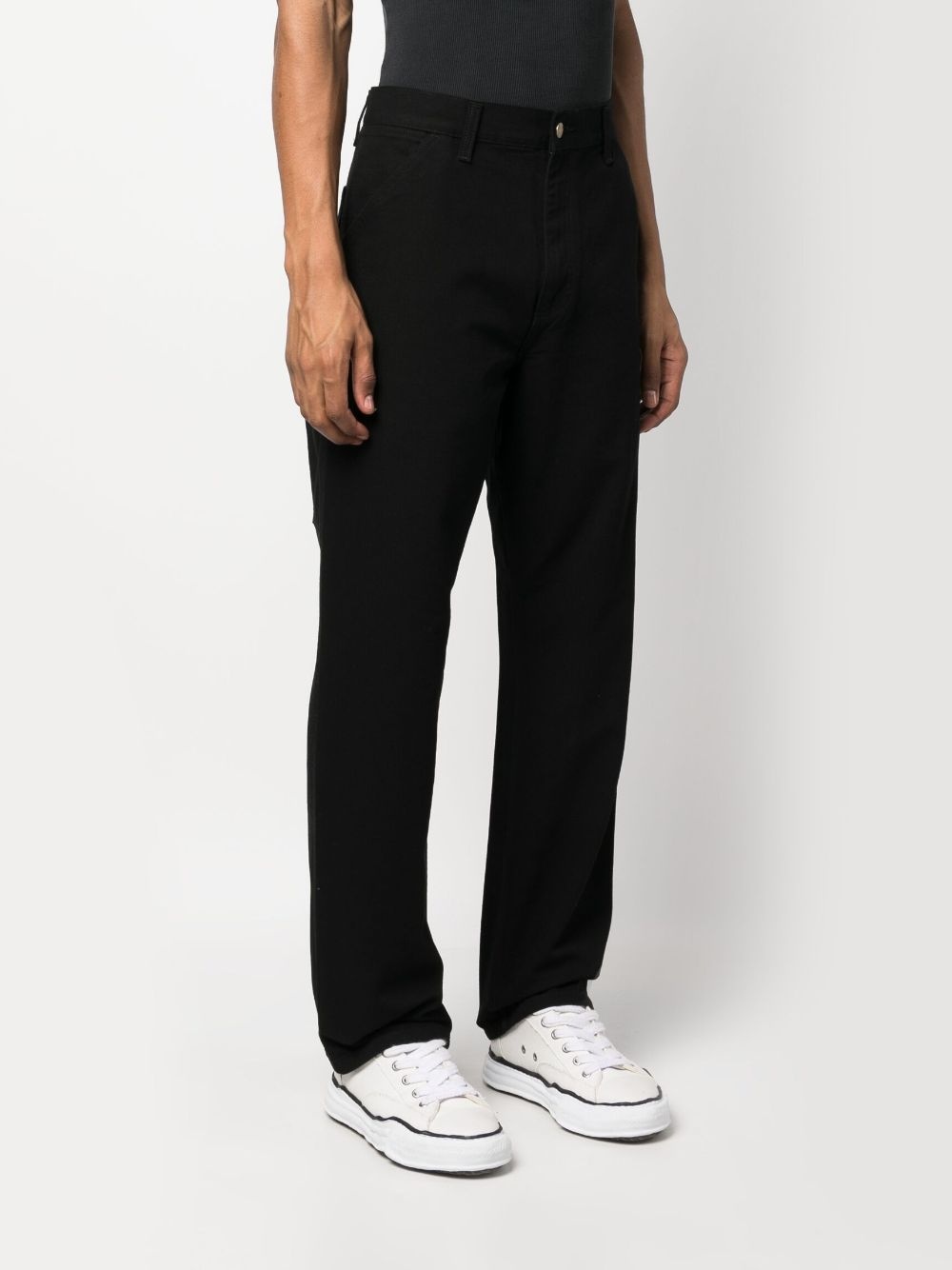 Single Knee straight-leg trousers - 3