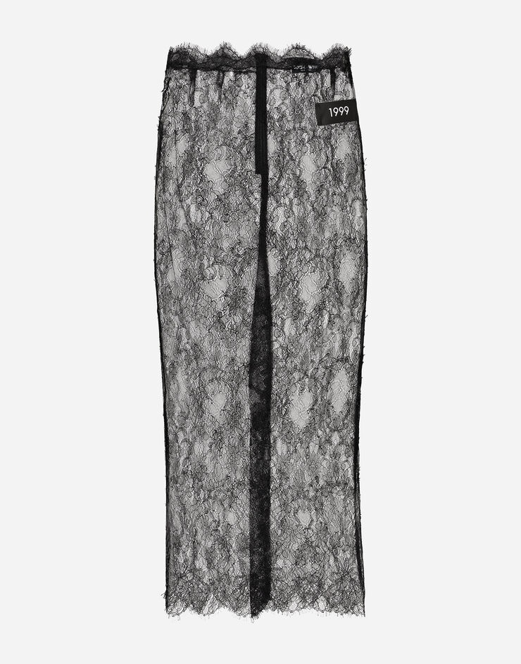 Chantilly lace midi skirt - 7