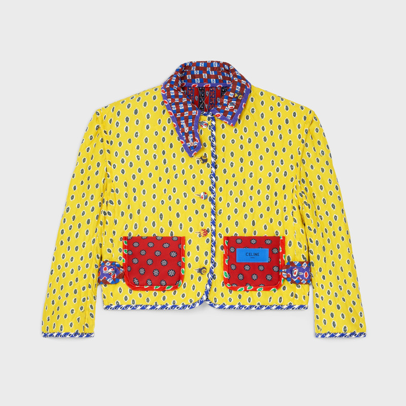 patchwork jacket IN silk and cotton 3