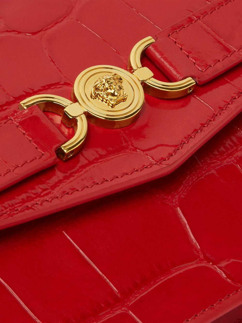 Medusa Head leather clutch bag - 5