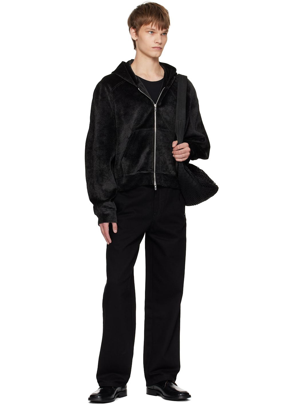 Black Raglan Hoodie - 4