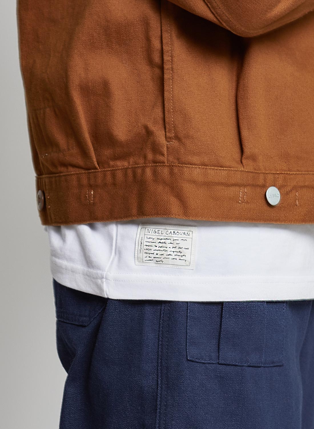 Short Jacket Heavy Cotton in Brown - 3