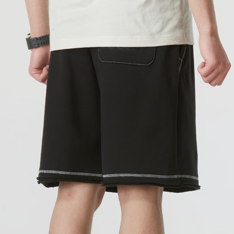 PUMA Logo Shorts 'Black with White Stitching' 626861-01 - 3